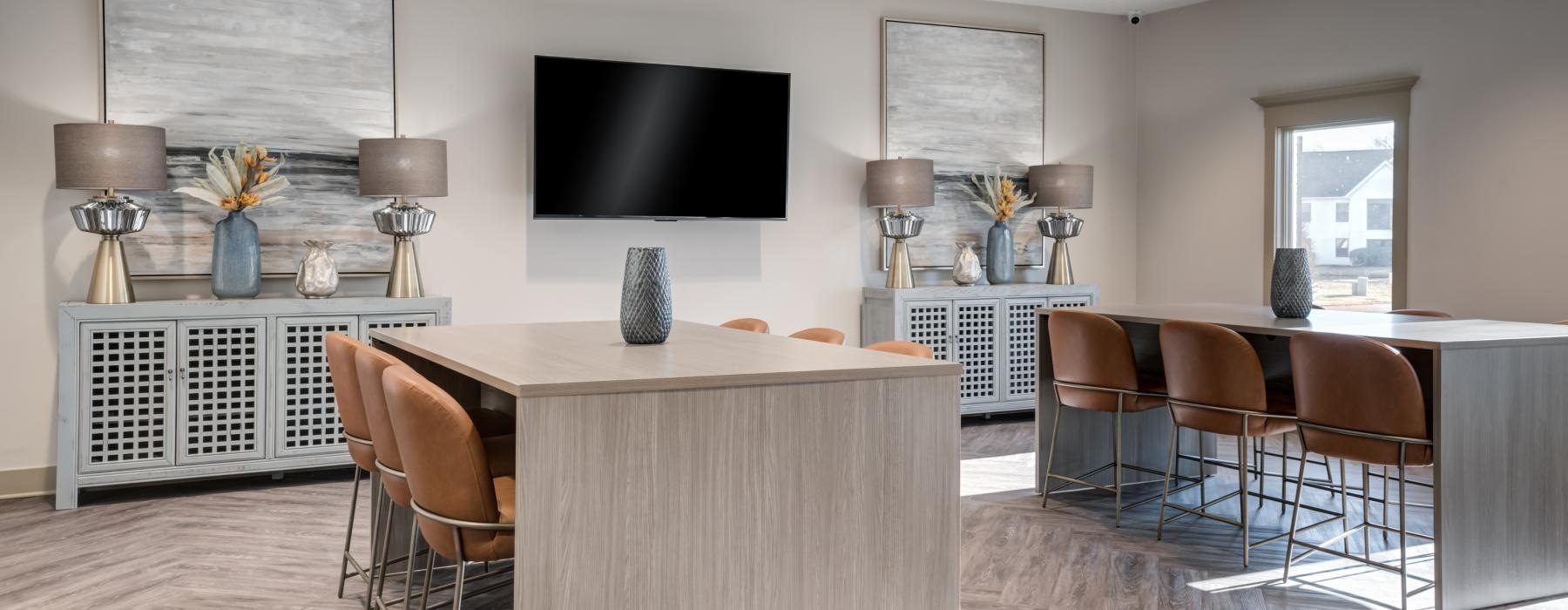 a kitchen with a large island